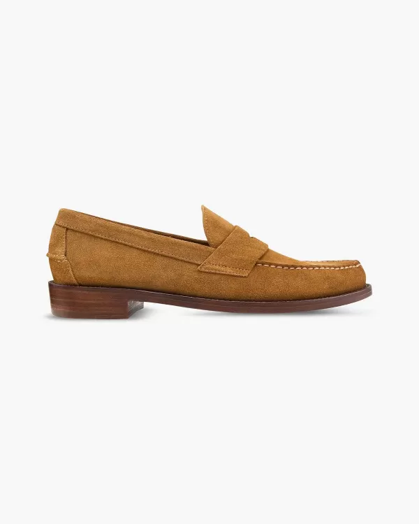Flash Sale Sid Mashburn Handsewn Penny Loafer Tobacco Suede