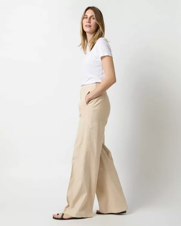 Online Ann Mashburn Hutton Pant Sand Stretch Cotolino