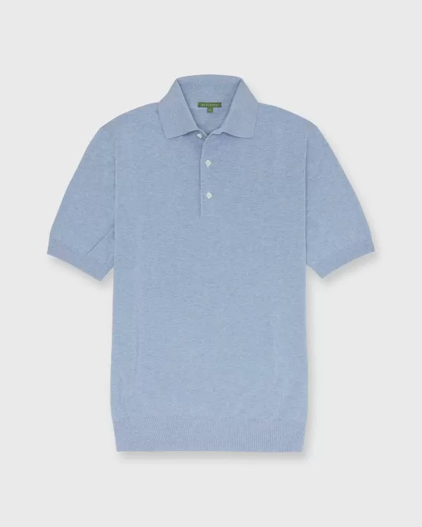 Cheap Sid Mashburn Hyannis Polo Sweater Pale Heather Sky Cotton