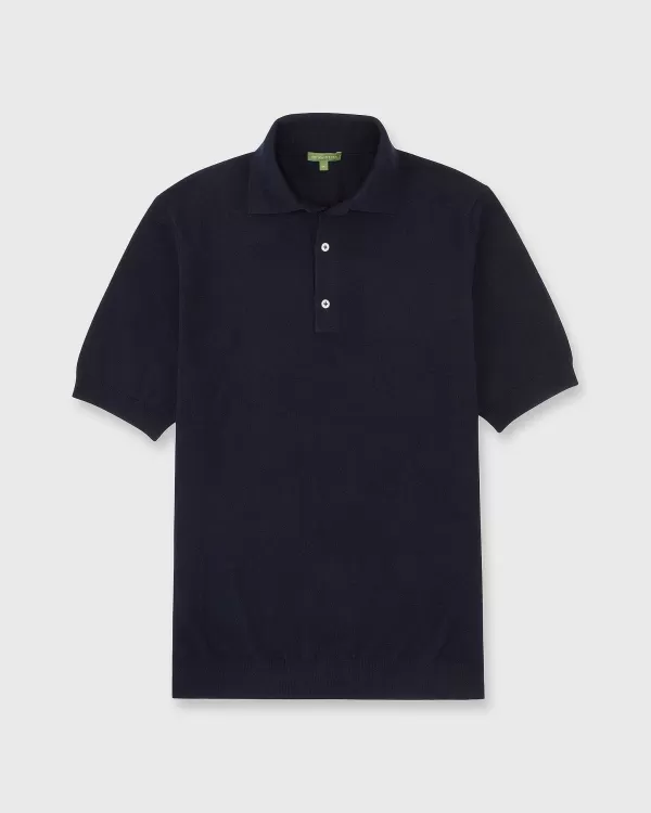 Online Sid Mashburn Hyannis Polo Sweater Navy Cotton