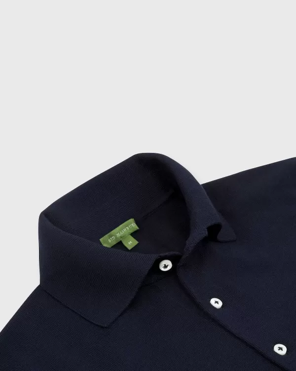 Online Sid Mashburn Hyannis Polo Sweater Navy Cotton