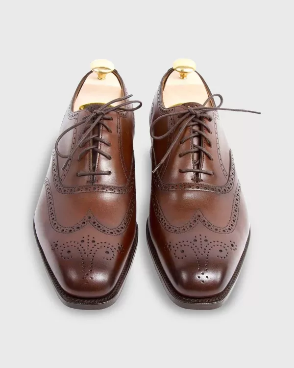 Store Edward Green Inverness Wingtip Oxford Shoe Dark Oak Antique Calfskin