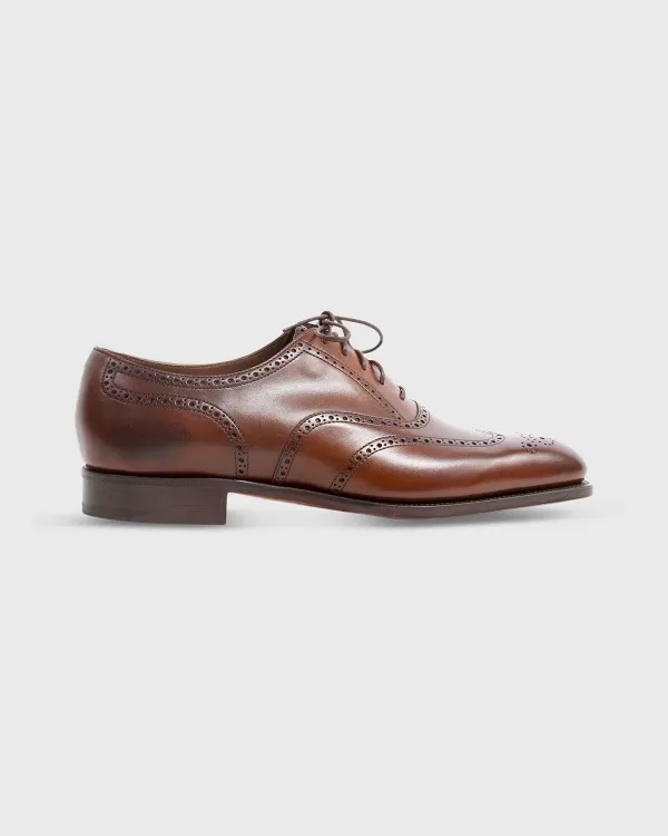 Store Edward Green Inverness Wingtip Oxford Shoe Dark Oak Antique Calfskin