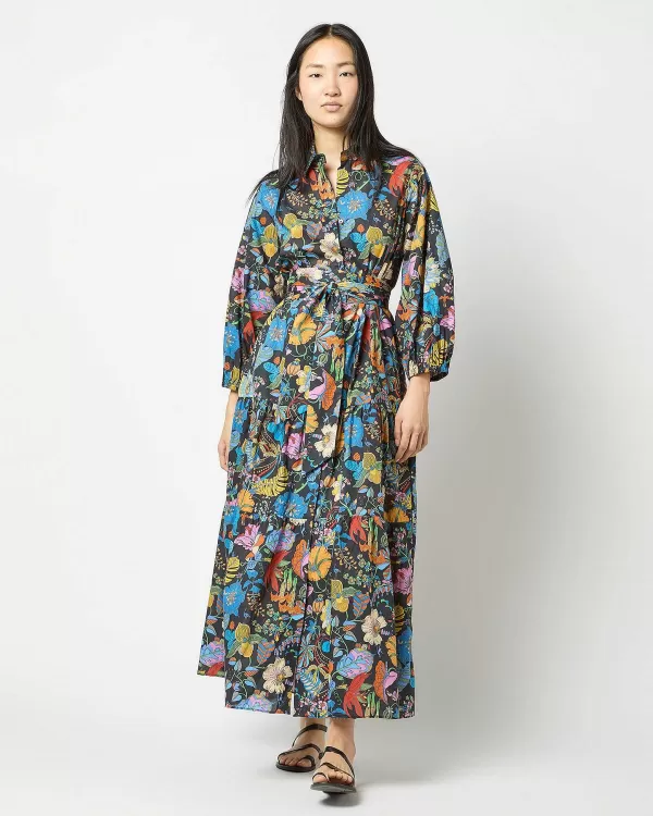 Outlet Ann Mashburn Isla Shirtdress Multi Fantasy Land Liberty Fabric