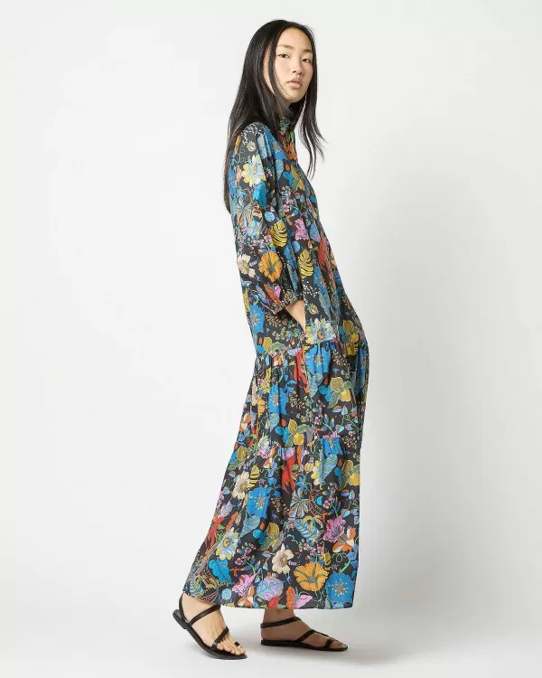 Outlet Ann Mashburn Isla Shirtdress Multi Fantasy Land Liberty Fabric