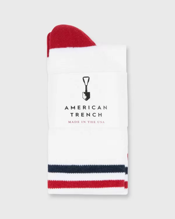 Outlet American Trench Kennedy Luxe Athletic Socks White