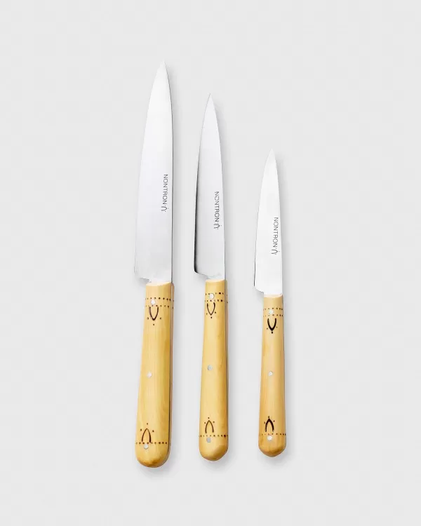 Fashion Nontron Kitchen Knife No. 10 Woodburned Boxwood