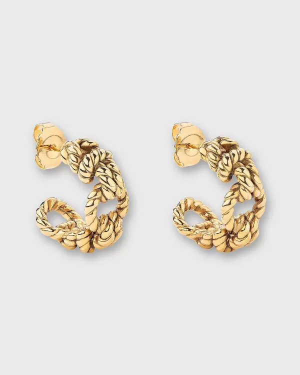 Cheap Aurélie Bidermann Lagoa Earrings Gold