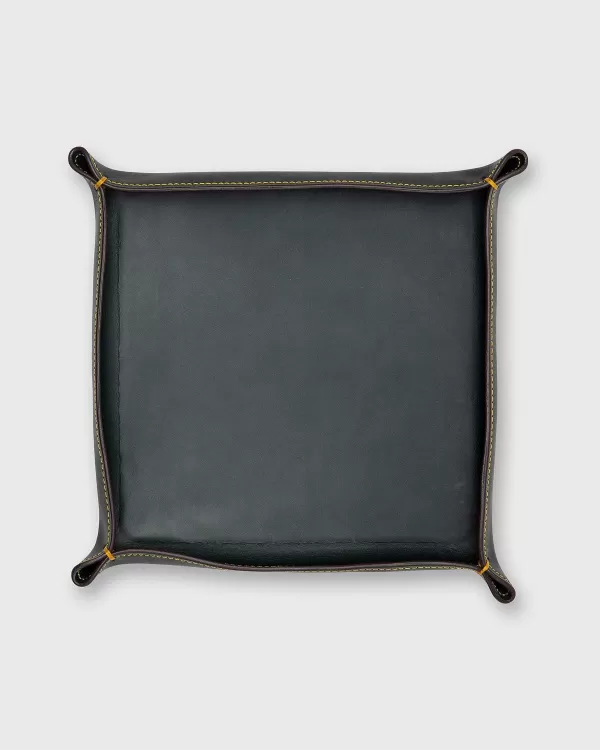 Shop Mashburn Large Tray Bottle Green Leather