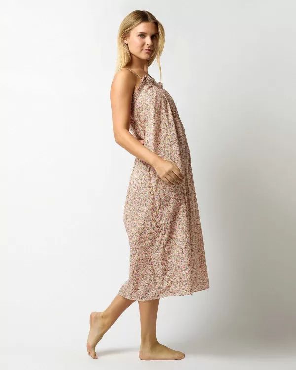 Sale Ann Mashburn Lena Slip Pink/Green Hannah Rose Liberty Fabric