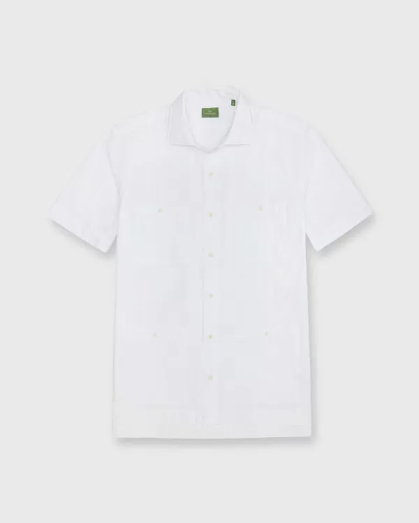 Fashion Sid Mashburn Marquez Shirt White Seersucker