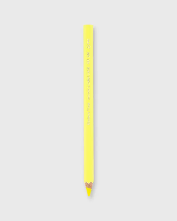 Clearance Caran d'Ache Maxi Pencil Fluo Yellow