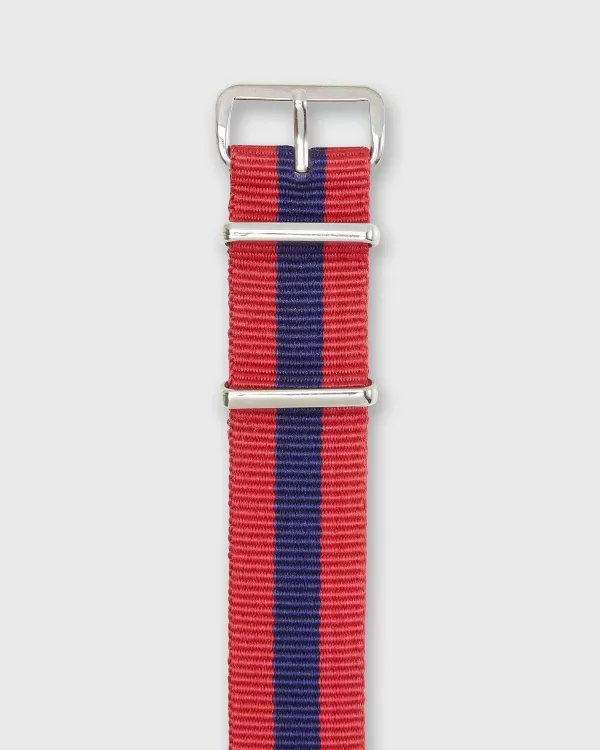Clearance Sid Mashburn Nato Watch Strap Red/Navy Stripe
