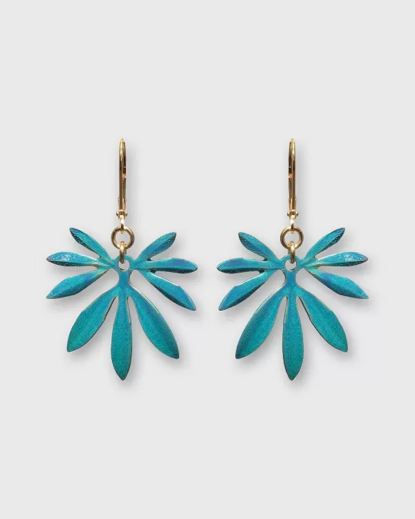 Hot We Dream in Colour Ocean Bambu Earrings Blue/Green