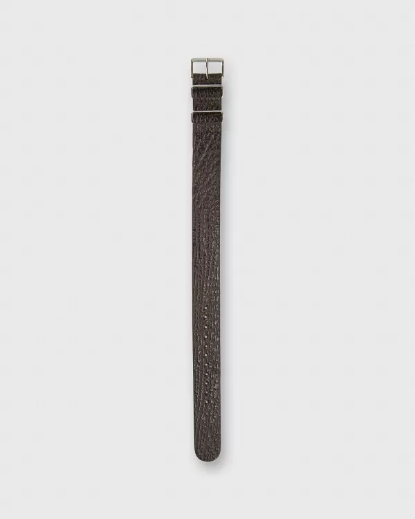 Flash Sale Sid Mashburn One-Piece Watch Strap Chocolate Sharkskin