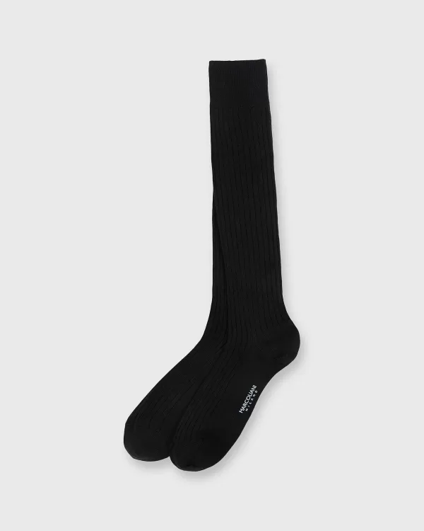 Cheap Marcoliani Over-The-Calf Dress Socks Black Extra Fine Merino