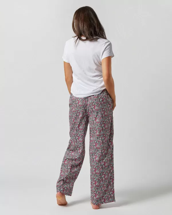 Online Ann Mashburn Pajama Pant Pink/Sky/Green Floral Affair Liberty Fabric