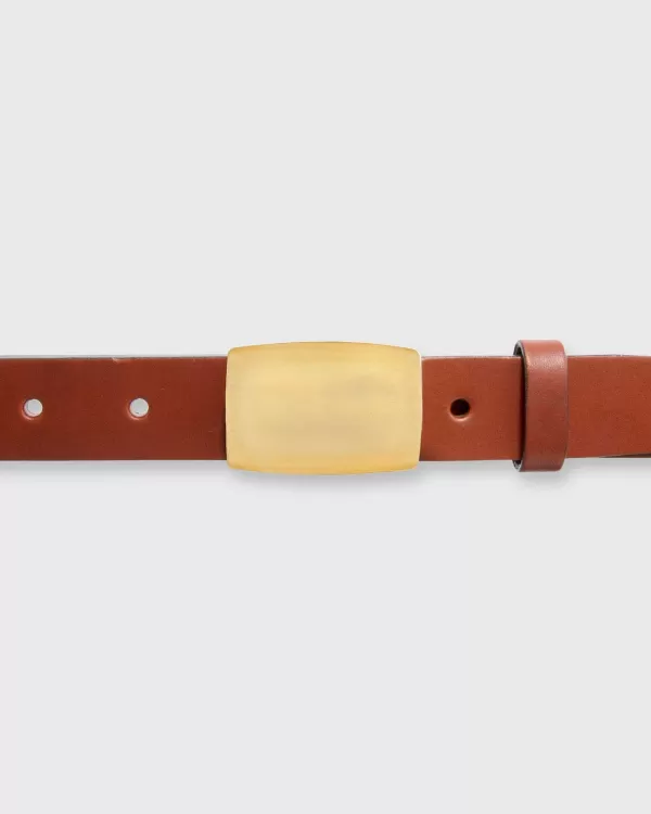 New Mashburn Plaque Belt Buckle Brass