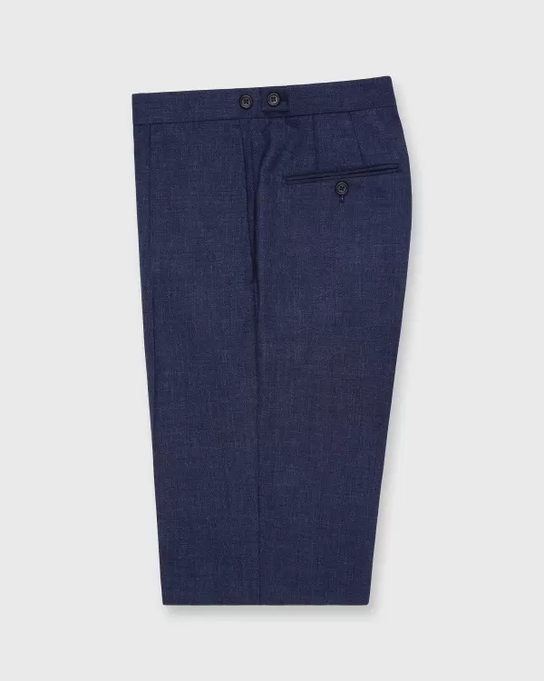 Outlet Sid Mashburn Pleated Dress Trouser Air Force Blue High-Twist