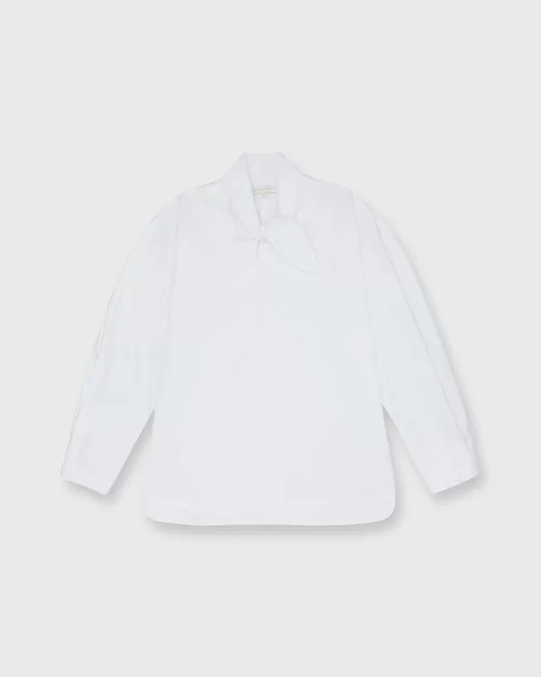 Sale Ann Mashburn Poinsettia Top White Poplin