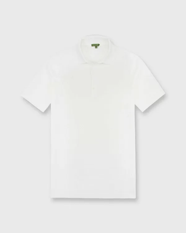 Best Sale Sid Mashburn Rally Polo Sweater Chalk Cotton