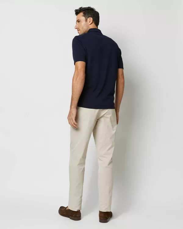 Clearance Sid Mashburn Rally Polo Sweater Navy Cotton