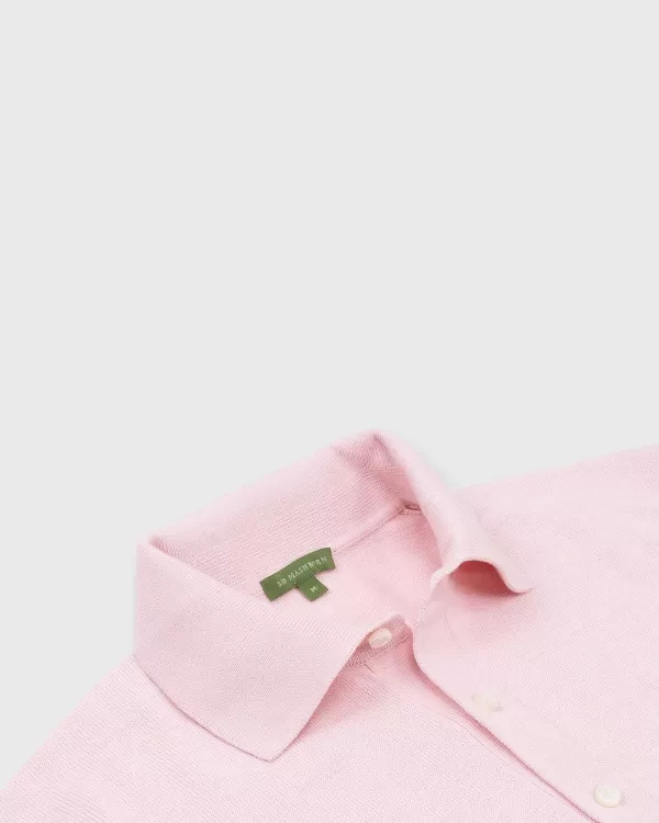 Discount Sid Mashburn Rally Polo Sweater Pale Pink Cotton