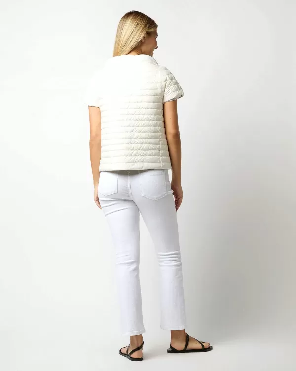 Online Herno Reversible Cap-Sleeve Jacket White/Pearl Grey