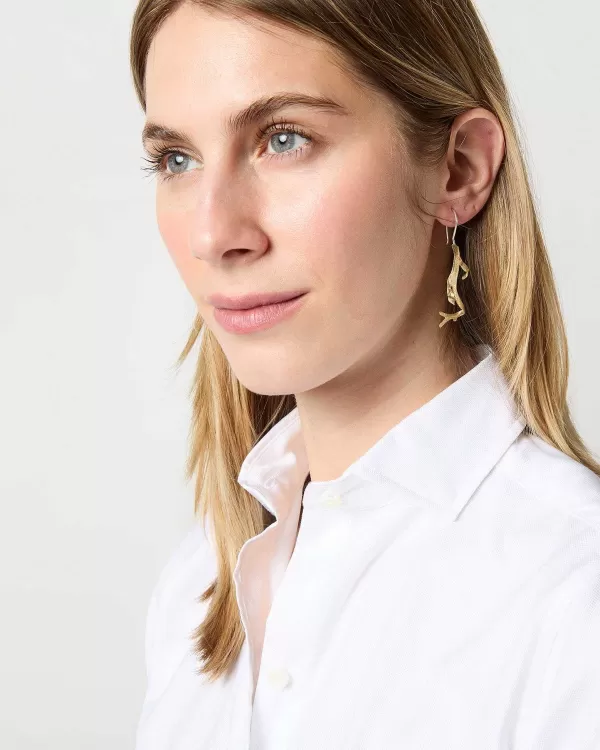 Hot Gogo Jewelry Sea Algea Earrings Tumbaga