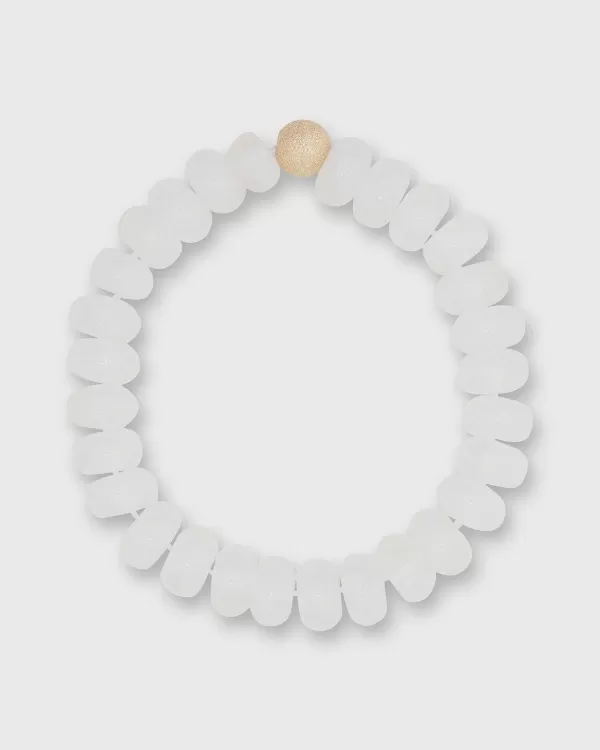 Outlet Seally Mimi Semi Precious Beaded Bracelet Clear Quartz Monochrome