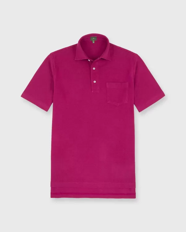 Sale Sid Mashburn Short-Sleeved Polo Brambleberry Pima Pique