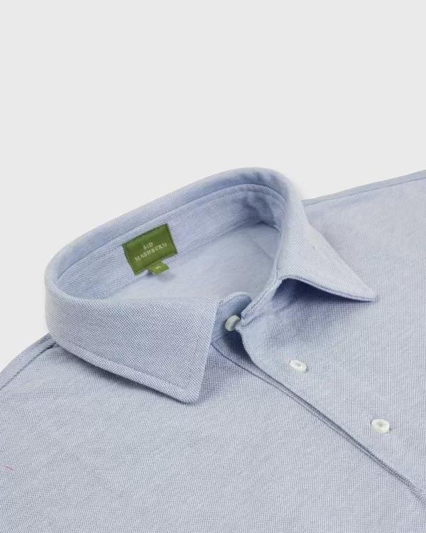 Hot Sid Mashburn Short-Sleeved Polo Sky Blue Oxford Pique