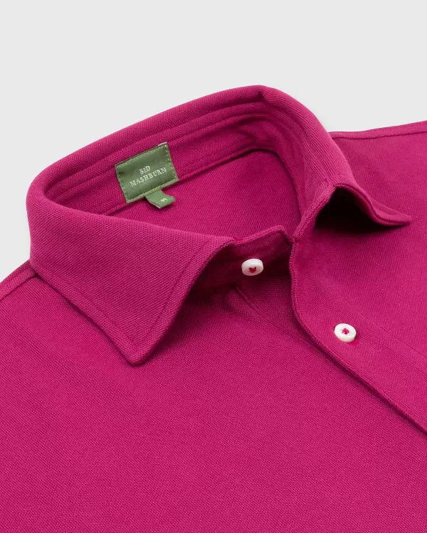 Sale Sid Mashburn Short-Sleeved Polo Brambleberry Pima Pique
