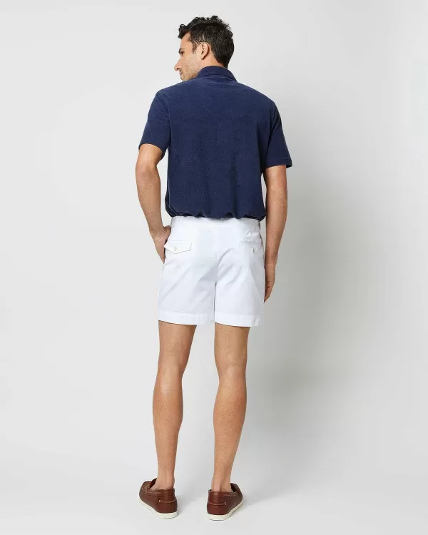 Sale Sid Mashburn Short-Sleeved Polo Navy Terry