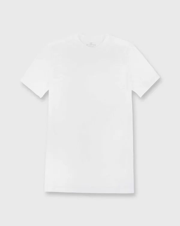 Clearance Sid Mashburn Short-Sleeved Tee White Pima Cotton