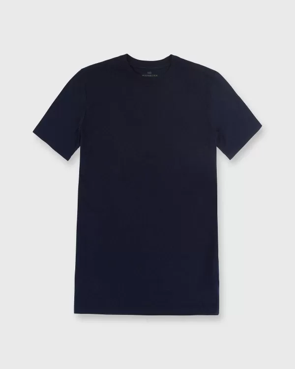 Sale Sid Mashburn Short-Sleeved Tee Navy Pima Cotton