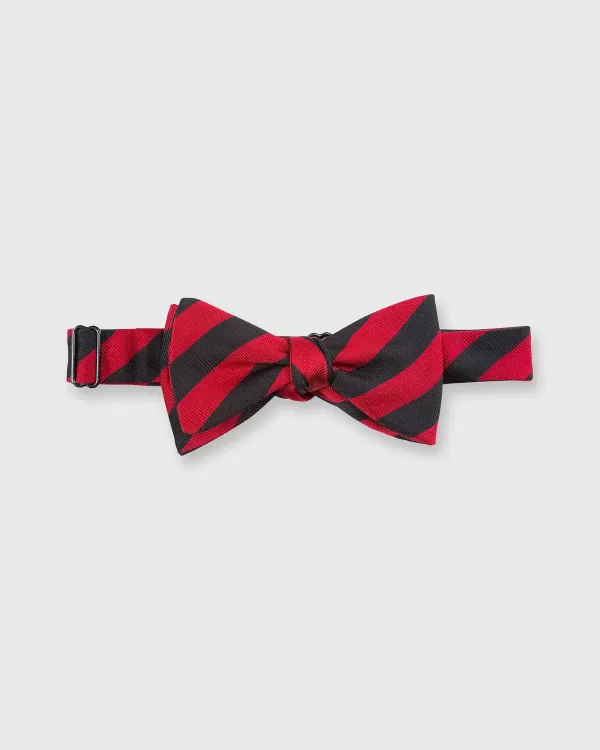 Flash Sale Sid Mashburn Silk Bow Tie Red/Black Stripe