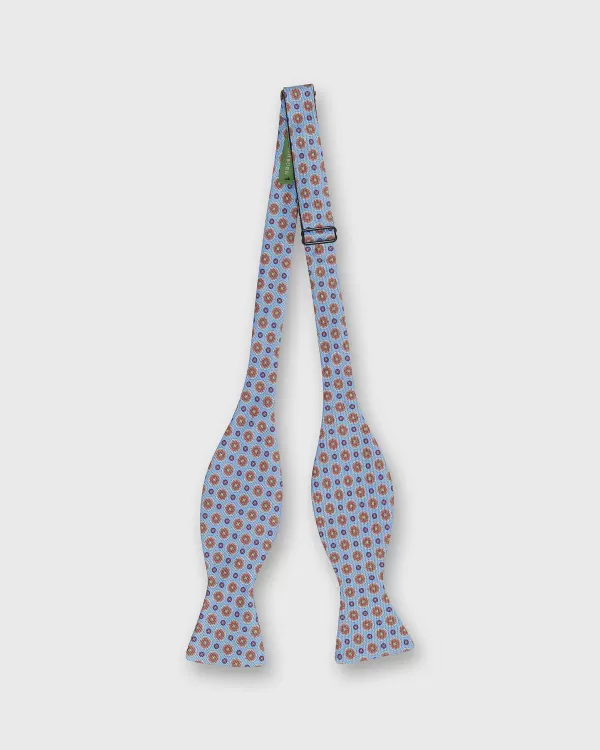 Best Sid Mashburn Silk Bow Tie Light Blue/Red Medallion