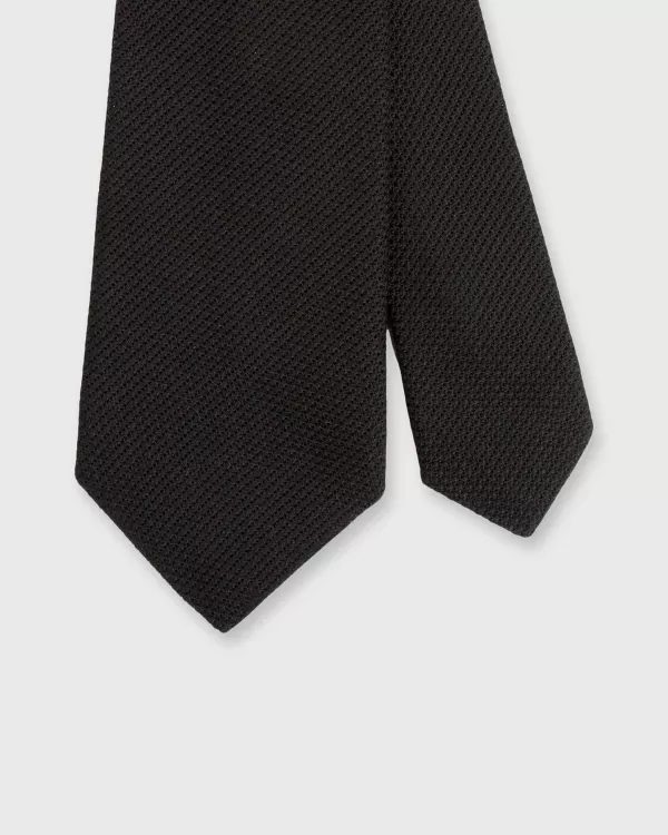 Online Sid Mashburn Silk Fino Grenadine Tie Black