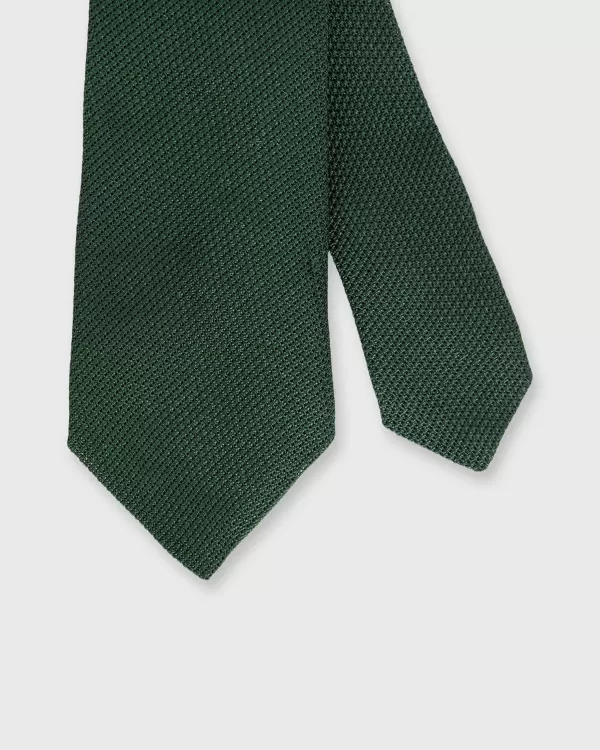 Fashion Sid Mashburn Silk Fino Grenadine Tie Hunter Green