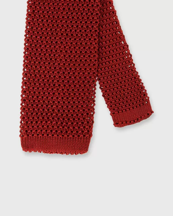 New Sid Mashburn Silk Knit Tie Cinnamon