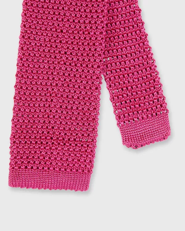 Cheap Sid Mashburn Silk Knit Tie Fuchsia