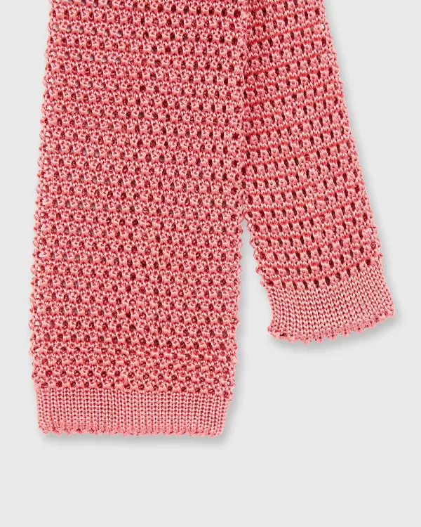 Outlet Sid Mashburn Silk Knit Tie Coral