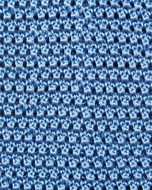Online Sid Mashburn Silk Knit Tie Light Blue