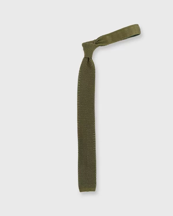 Cheap Sid Mashburn Silk Knit Tie Olive