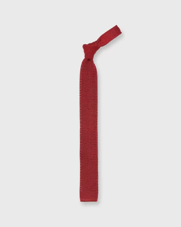 Hot Sid Mashburn Silk Knit Tie Red