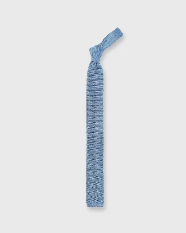 Online Sid Mashburn Silk Knit Tie Light Blue