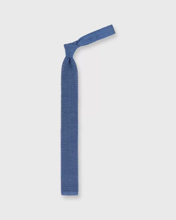 Online Sid Mashburn Silk Knit Tie Mid-Blue