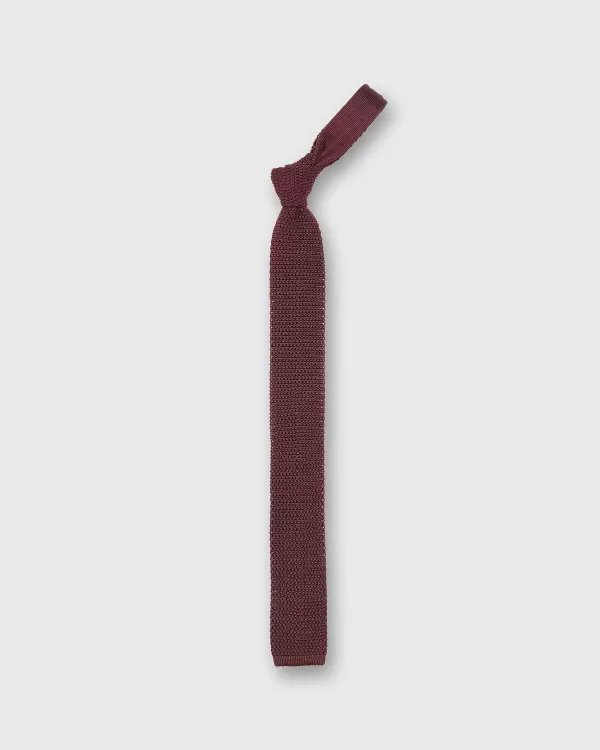 Hot Sid Mashburn Silk Knit Tie Oxblood