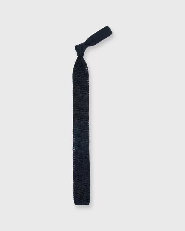 Shop Sid Mashburn Silk Knit Tie Dark Navy
